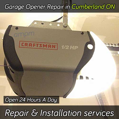 Garage door opener repair services in Cumberland ON